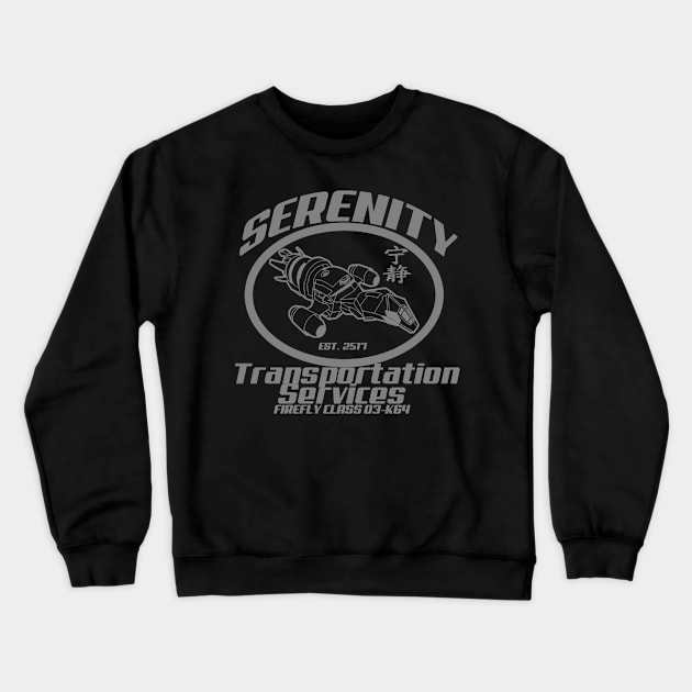 Serenity transportation services Crewneck Sweatshirt by carloj1956